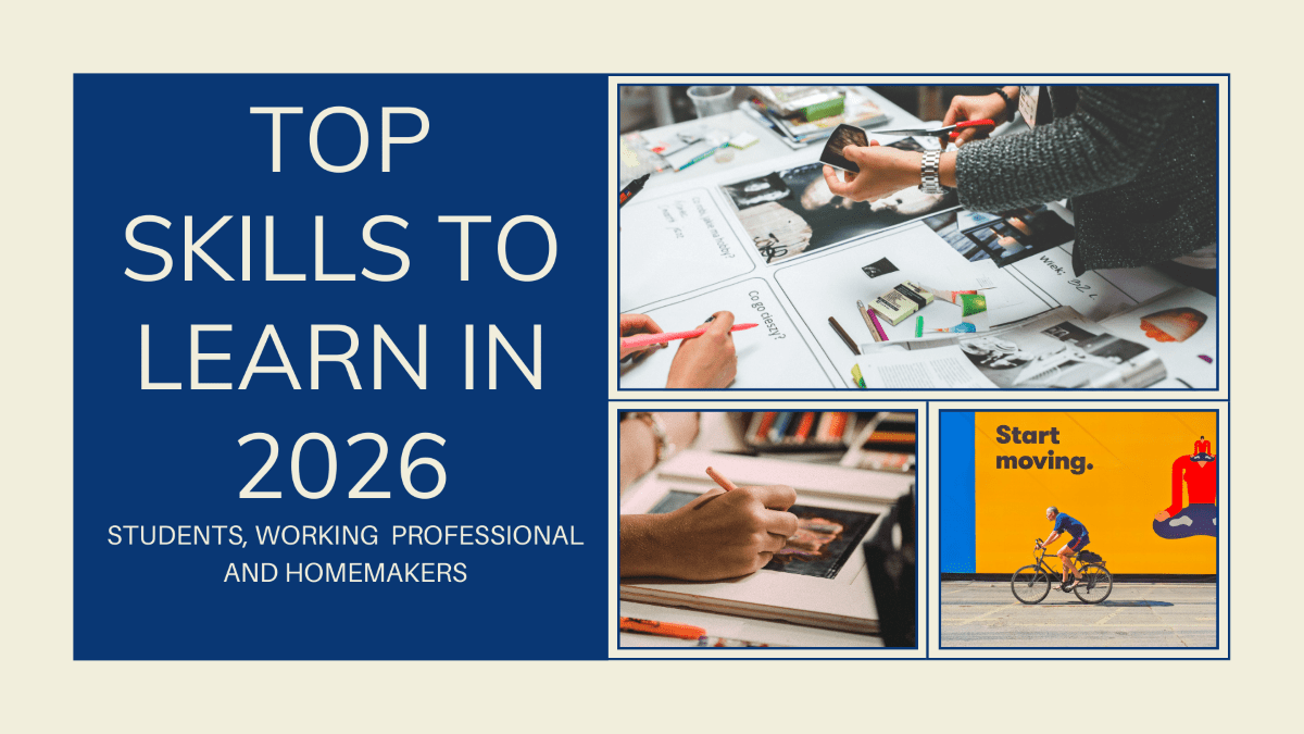 top skills to learn in 2026 for students , working professional and homemakers